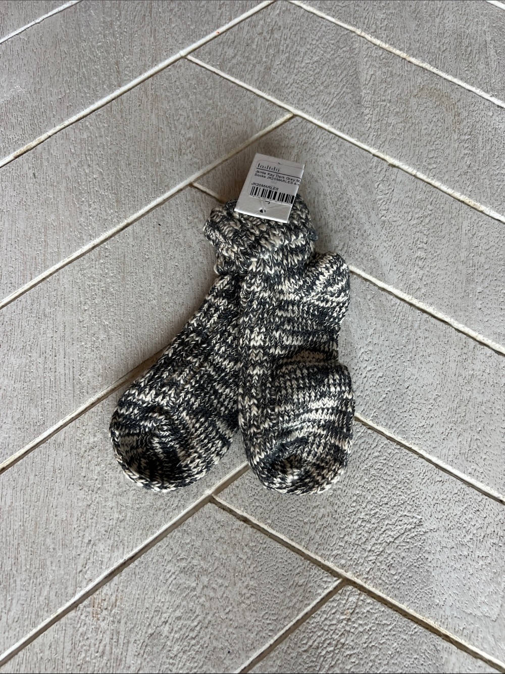 NWT Jamie Kay dark grey marle socks 4-6Y